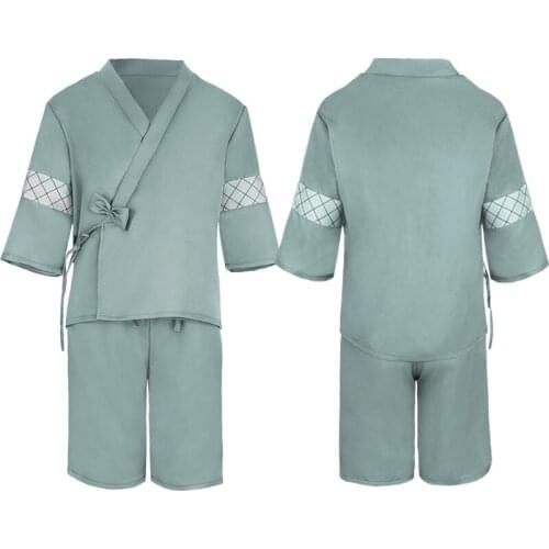 Anime Tokyo Revengers Mikey Manjiro Sano Cosplay Costume Unisex Halloween Kimono Tops + Shorts Pajamas Sets S-2XL