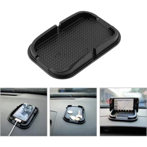 Black Car Dashboard Sticky Pad Mat Anti Non Slip Gadget Mobile Phone GPS Holder Stand Interior Items Accessories Phone Mobile