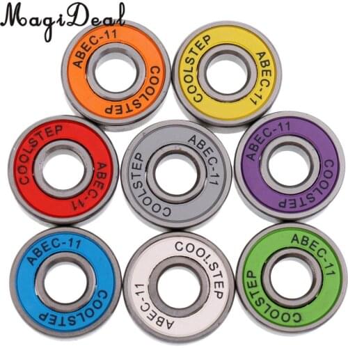 MagiDeal 8 Pieces ABEC 11 High Speed Wearproof Skateboard Scooter Inline Bearings Skateboard Scooters Skate Board Accessories