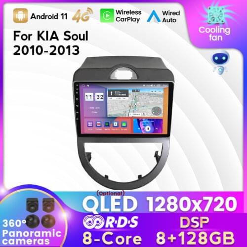 MEKEDE Android head unit 4G LTE Car Radio Multimedia Video Player Navigation GPS for KIA soul 2009-2013 carplay auto SWC