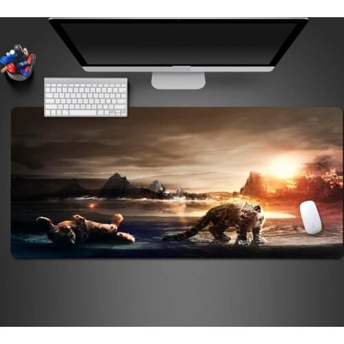 Cute Leopard Animal Mouse Pad High Quality Humanities Background Game Mouse Pad New Hanging Screen Desktop Game Mouse Mats