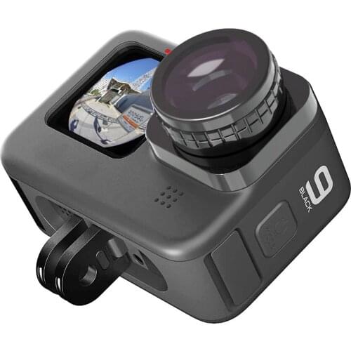 Mini Camera Lens Filter Fisheye Filter for Gopro Hero 9 Back Fish Eye Go pro Accessories