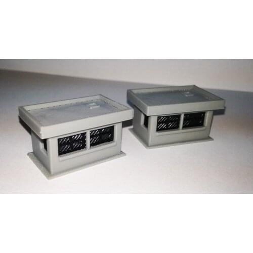 Outland Models Ticket / Guard Booth 2pcs Set N Scale 1:160 Train Railway Layout
