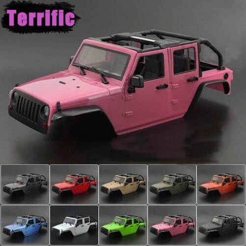 Convertible Hard Body Kit 313mm Wheelbase for 1/10 RC Crawler Traxxas TRX4 Axial SCX10 Wrangler Rubicon Redcat GEN8