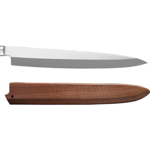 6 7 8 9 10 12 inch Kitchen Japanese Santoku Knives Scabbard Solid Walnut Wood Blade Protective Shell Case Knife Sheath Tools