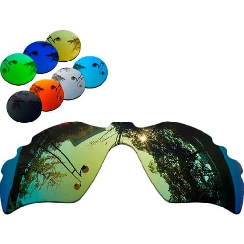 100% Precisely Cut Polarized Replacement Lenses for Radar Path Vented Sunglasses Yellow Mirrored Coating Color- Choices