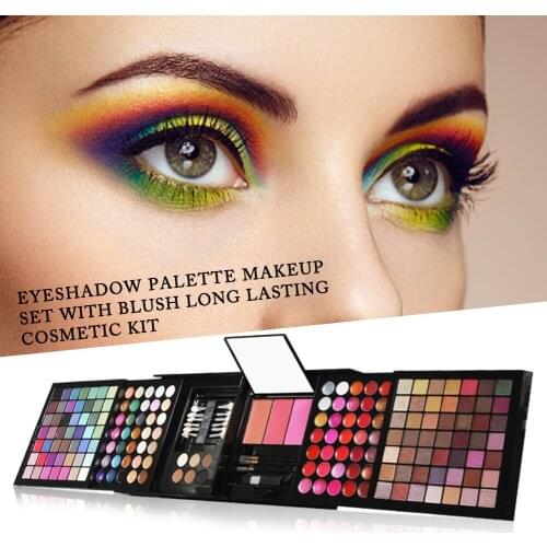 177 Colors Matte Nude Shimmer Eyeshadow Palette Makeup Set With Brush Mirror Shrink Professional Cosmetic Case Makeup Kit