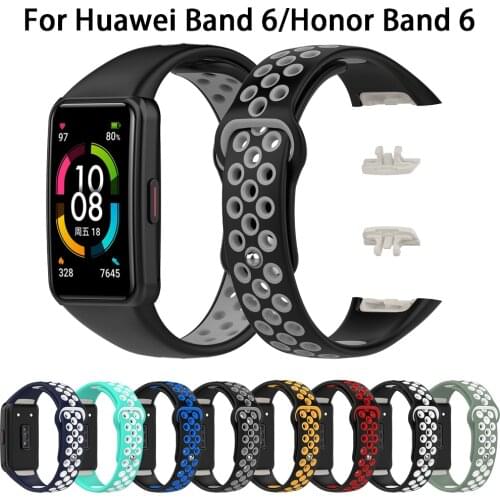 For Huawei Honor Band 6 Strap Smart Wristband Replacement Watch Belt Strap for Honor Band 6 Bracelet Silicone Wrist Accessories