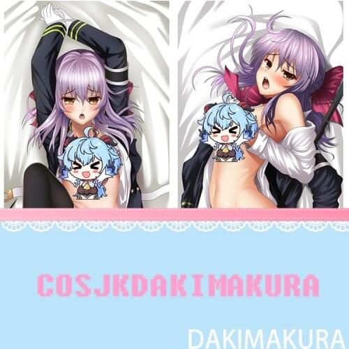Seraph of the end Krul Tepes Hiiragi Shinoa Game Anime Dakimakura Body Hugging Pillow Cover Cushion Otaku Pillow Case Kawaii