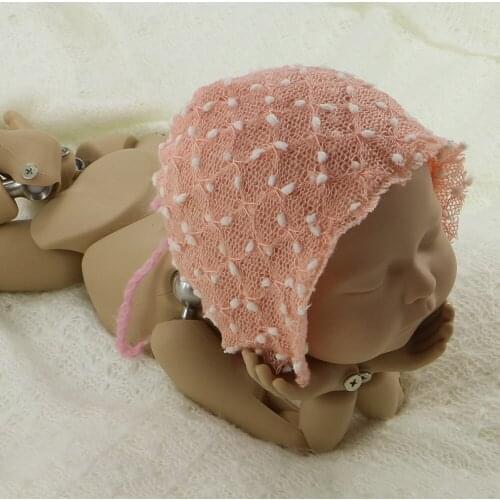Clearance!Handcraft Soft Small Bobble Infant Bonnet Photo Shoot Unisex Children Hats for Newborn Baby Photography Accessories