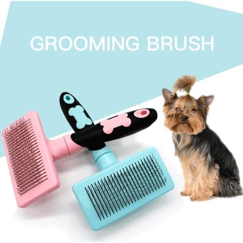 IdYllife Dog Brush Automatic Hair Remover Pet Supplies Puppy Comb Dog Grooming Cat Comb Kitten Grooming Tool