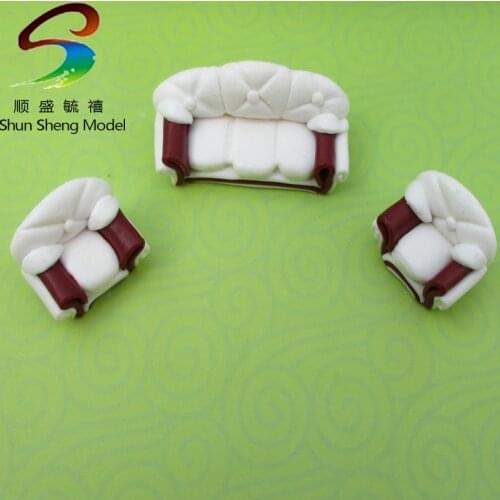 VSF17 Mini Model sofa set For Model Design scale 1:25--1:50 design flower miniature model Furniture