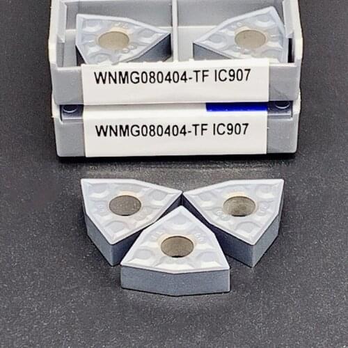 WNMG080408-TF IC907/IC908 WNMG080404-TF IC907/IC908 Carbide Insert External Turning Tool Turning Milling Cutter CNC Cutting Tool