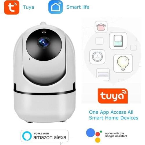 Wouwon HD 1080P IP Camera Tuya Smartlife App Security WiFi Wireless Mini CCTV Indoor Home Camera Work With Alexa Google Home