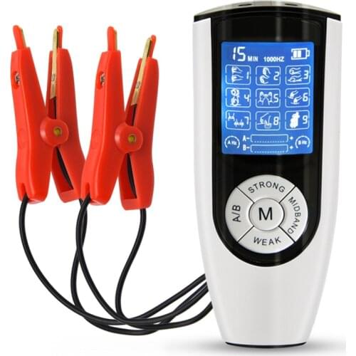 USB Charging Strong Electric Shock Nipple Clamp Labia Clamp Sex Toy Breast Clitoris Penis Stimulation Massager Medical Theme Toy