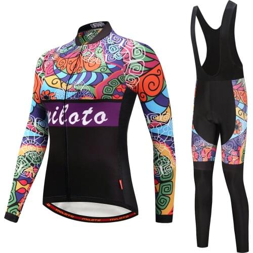 Women Cycling Clothing Set Road Bike Clothing Kit Suit Mountain Bike Triathlon Uniform Maillot MILOTO 2020