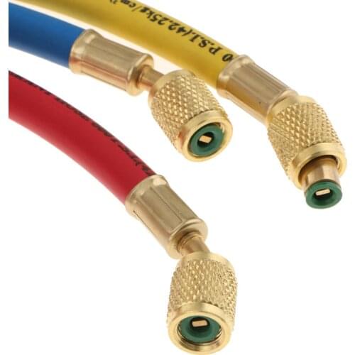 1/4" SAE 60" AC Charging Hoses Pipe Tube for Refrigerants R134a Air Conditioning