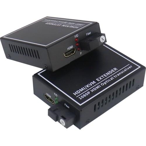 1 Pair SC Port Fiber Video Media Fiber Extender 1080P HDMI Audio and Video Optical End Machine HDMI Fiber Optic Transmitter