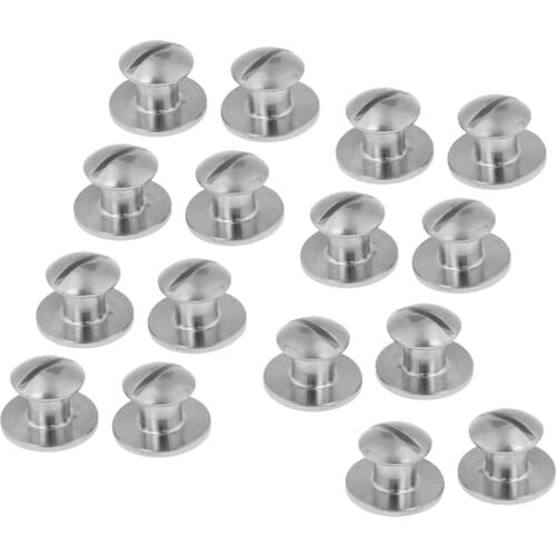 16pcs Stainless Steel Book Screws for Tech Scuba Diving Diver Backplate Pad BCD Gear Equipment