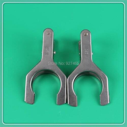 2pcs,50# Stainless Steel Spherical Interface Clip,Stainless Steel Clamp,Glassware clip,Use for Glass Ground Joint