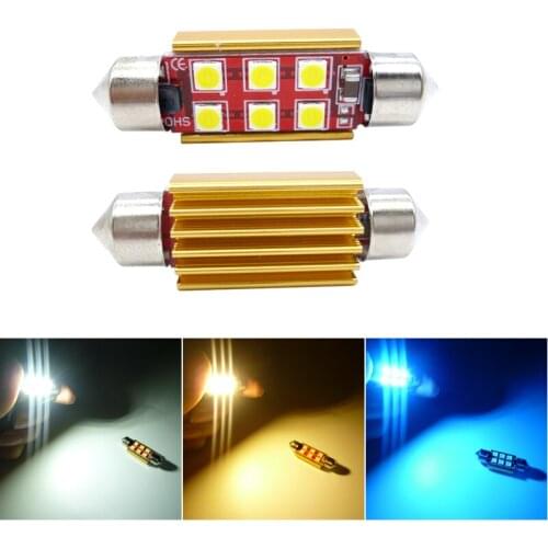 2x Canbus Led Festoon C10w C5w Led Lamp Lighting Car Dome Light Bulb For Skoda Octavia Superb Fabia Mk1 Mk2 Mk3 1 2 Sedan Combi