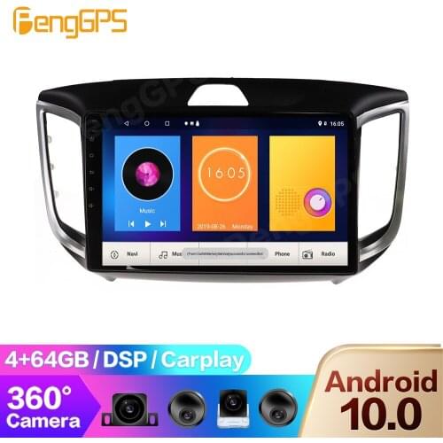 360 Panorama Camera for Hyundai IX25 2014-2018 Radio DVD Player Android Multimedia GPS Navigation Car Stereo Touchscreen 4G+64G