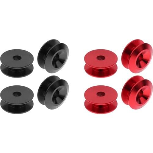 8pcs Red+Black Quick Release Bumper Trunk Fender Hatch Lid Fastener Kit Aluminium Alloy Suitable for Car