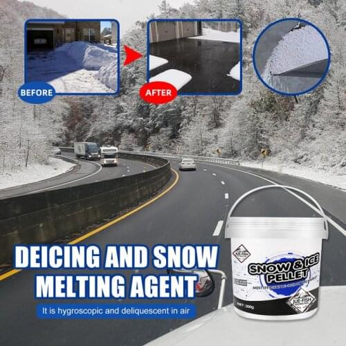 Safe Melting Of Ice Particles Hygroscopic Deliquescent Snow Melting Agent Particles Prevent Secondary Icing Car Deicing Agent