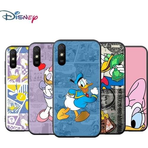 Duck Donald Cartoon For Xiaomi Redmi 9T 9I 9AT 9A 9C 9 8A 8 7A 7 6A 6 5A 5 4X PRO Prime Plus Black Soft Phone Case