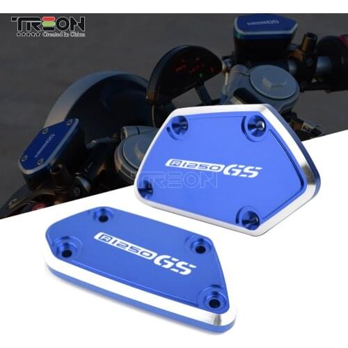 For BMW R1250GS R 1250GS R1250 GS Motorcycle CNC Aluminum Front Brake Clutch Fluid Reservoir Cap Tank Cover With logo R1250GS