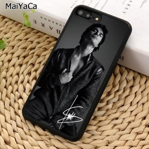 MaiYaCa The Vampire Diaries Damon Salvatore Ian Somerhalder Phone Case For iPhone 6 7 8 plus 11 12 Pro X XR XS Max Samsung S8 S9