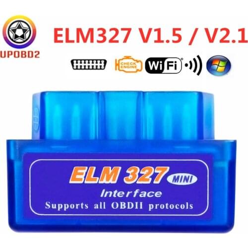 ELM327 Mini ELM327 V1.5 V2.1 OBD2 Bluetooth Wifi Auto Scanner OBDII 2 Car ELM 327 Tester Diagnostic Tool for Android/Windows/PC