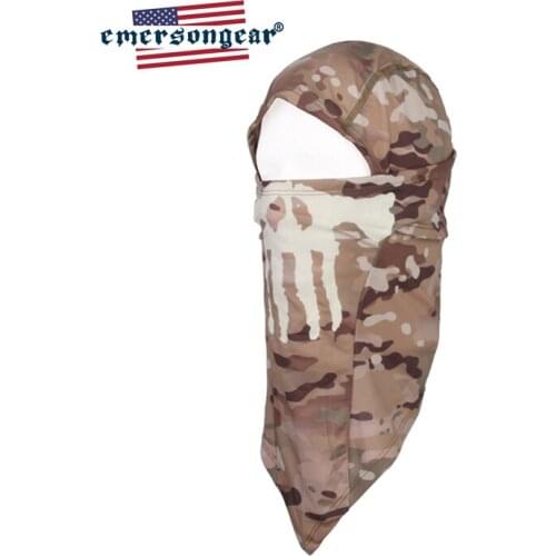 Emersongrear Tactical Ghost Hood Protective Face Scarf Rapid Fast Dry Hiking Hunting Hood Mask Airsoft Breathable Outdoor EM6634