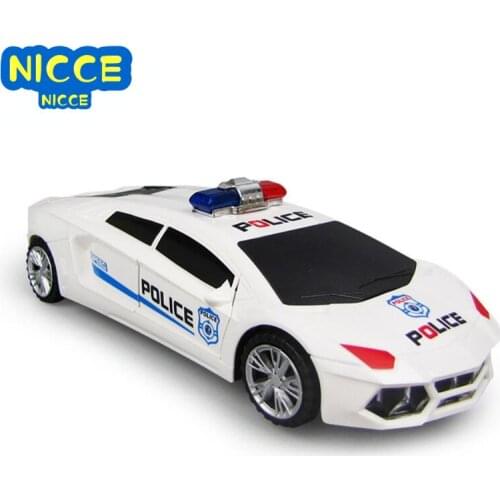 Nicce Car Toy 360 degree Rotating Deformation Electric Music LED Lighting Simulation Car Model Birthday gift Children toys