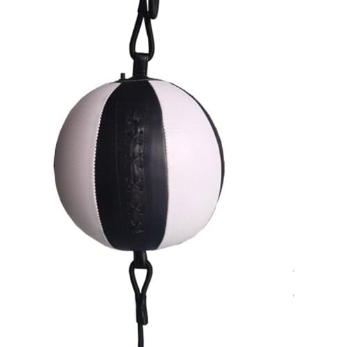 Quality PU Leather Punching Ball Boxing Bag Inflatable Reflex Speed Balls Fitness Training Double End Boxing Speed Ball vent