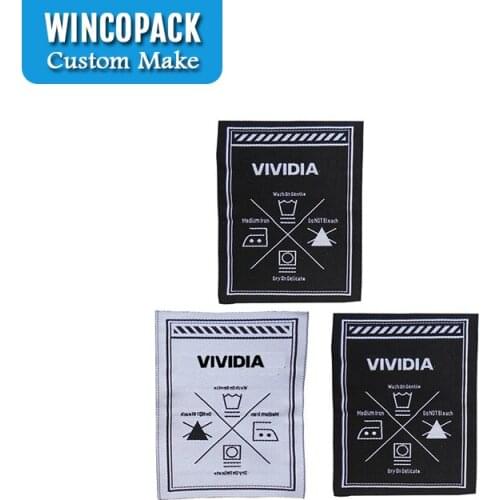 China Customize Brand Name Fabric Cloth Garment Label Woven Cheap Clothing Labels WL026