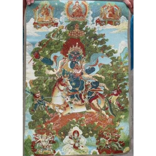 Chinese Boutique collection the Thangka embroidery Mahakala buddha diagram