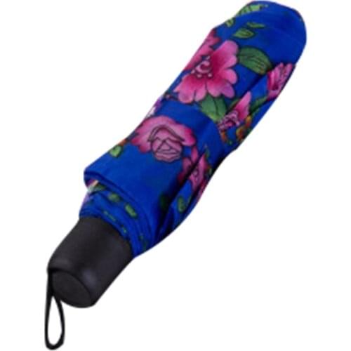 Mini Compact Sun Rain Travel Umbrella Lightweight Portable Outdoor Umbrella Short-handled Folding STTA889