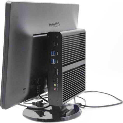 EGLOBAL New Fanless Mini PC 8th Gen CPU i7 8550U Quad Core DDR4 Mini Computer Plus DP HDMI Windows 10 HTPC Nettop 8MB Cache