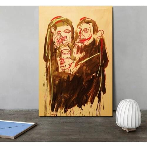 Jean Michel Valentines Graffiti Canvas Posters Prints Abstract Wall Art Painting Oil Decorative Picture Modern Home Decoration