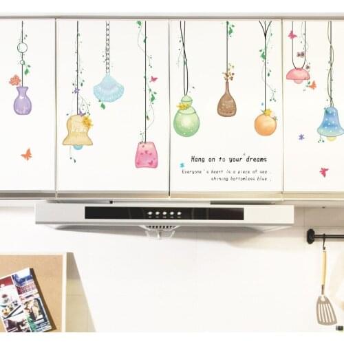 Multicolor Chandelier Wall Stickers for Kids room Girls room Bedroom Wall Decor Vinyl PVC Removable Wall Decals Home Decoration