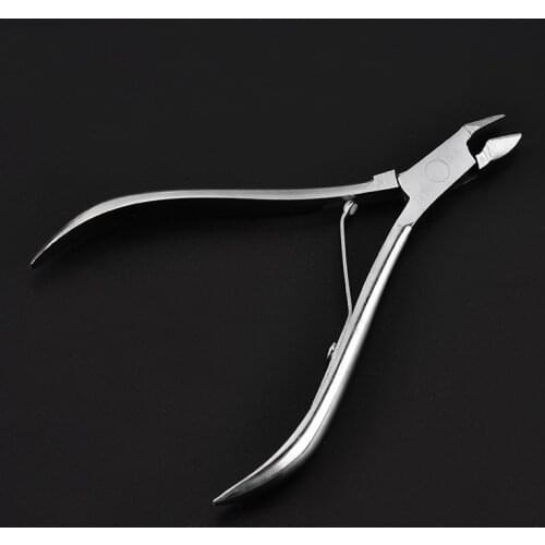 1PCS Stainless Steel Cuticle Scissors Finger Toe Nail Clipper Cutter Nipper Scissors Pliers Dead Skin Remover Manicure Nail Tool