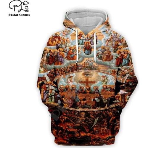 PLstar Cosmos Montage Christian Catholic God Jesus Retro Pullover NewFashion Tracksuit 3DPrint Men/Women Casual Funny Hoodies 10