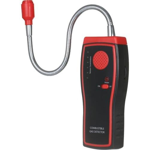 KKmoon Handheld Combustible Gas Detector with Sound Light Alarm Digital Gas Detection Instrument Gas Leak Tester Gas Analyzer