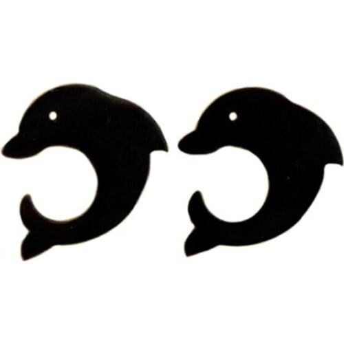 Black Multiple Styles Stainless/Titanium Steel Stud Earrings For Men and Women Gothic Street Pop Hip Hop Ear Jewelry