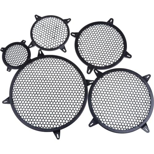 4/6/8/10/12'' Car audio speaker mesh cover protector video accessorries Hexagonal plastic mesh net cover with speaker