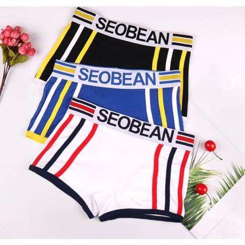 Stripe Women Sports Shorts Boyshorts Cotton Girls Panties Boxer Soft Lesbian Tomboy Knickers Boxershorts Female Underpants XXL
