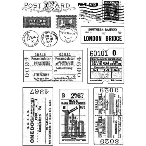 KLJUYP Postcard Clear Stamps Scrapbook Paper Craft Clear stamp scrapbooking