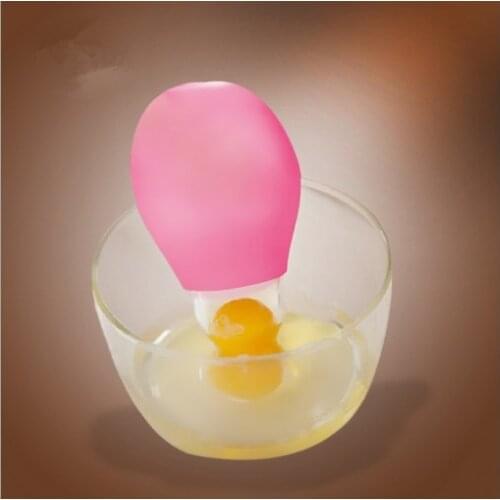 1PC New Yolk Separator Egg Tool Silicone + PP Eggs Separator Egg White And Yolk Separator LB 128