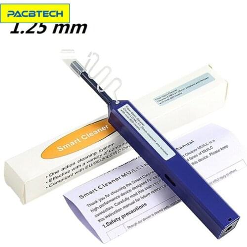 10pcs/lot 800 times 1.25 Fiber Optic Cleaner for LC MU one-click cleaner mini